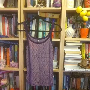 OLD NAVY purple heart print tank top
